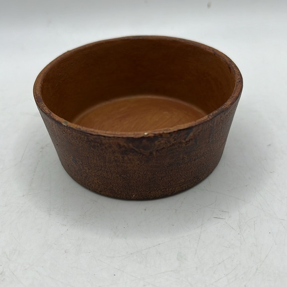 Vintage Round Clay Stone Trinket Jewelry Box Container Storage Art Decor - Picture 5 of 15